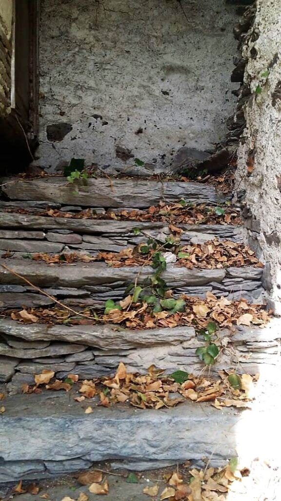 escaleras a una casa