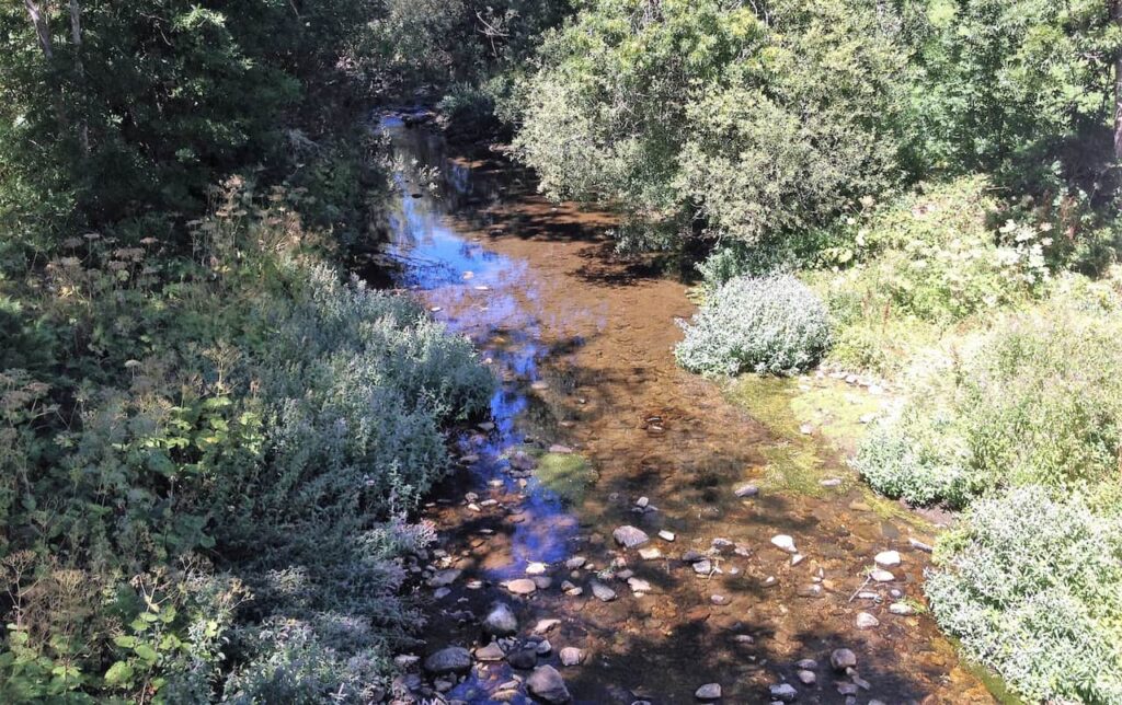 río vallegordo en la provincia de león